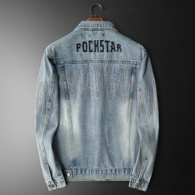 Brand Vintage Washed Denim Jac - Streetwear Brand Denim 评论和价格