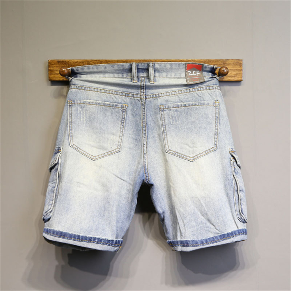 Fashion Brand Men Jeans Shorts - Streetwear Brand Denim 评论和价格