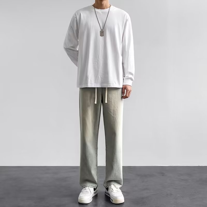 Korean Style Streetwear New Fa - Streetwear Brand Denim 评论和价格