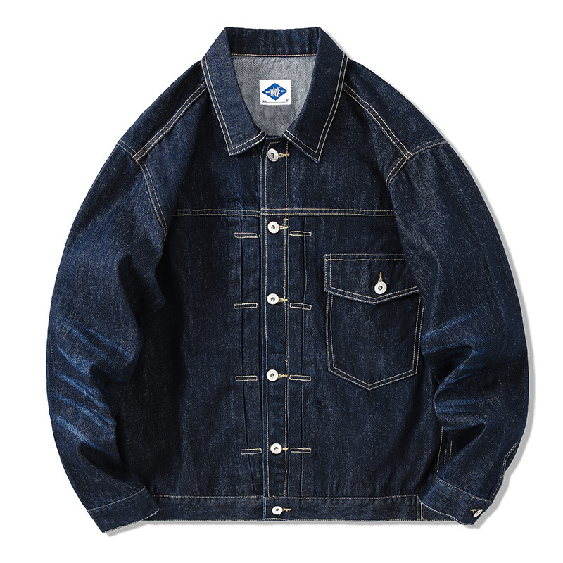 Tide Brand Dark Blue Denim Jac - Streetwear Brand Denim 评论和价格