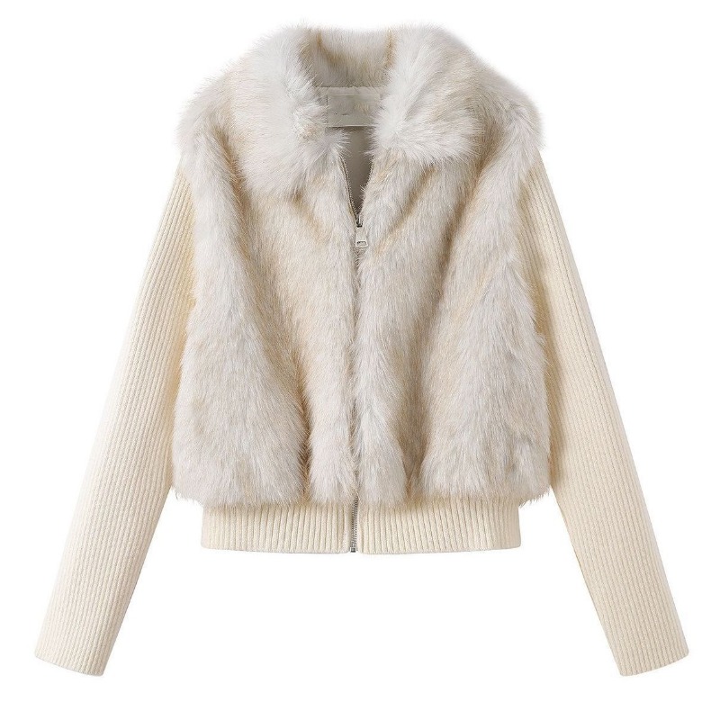 Winter Faux Fur Jacket Women F - Streetwear Brand Clothing 评论和价格