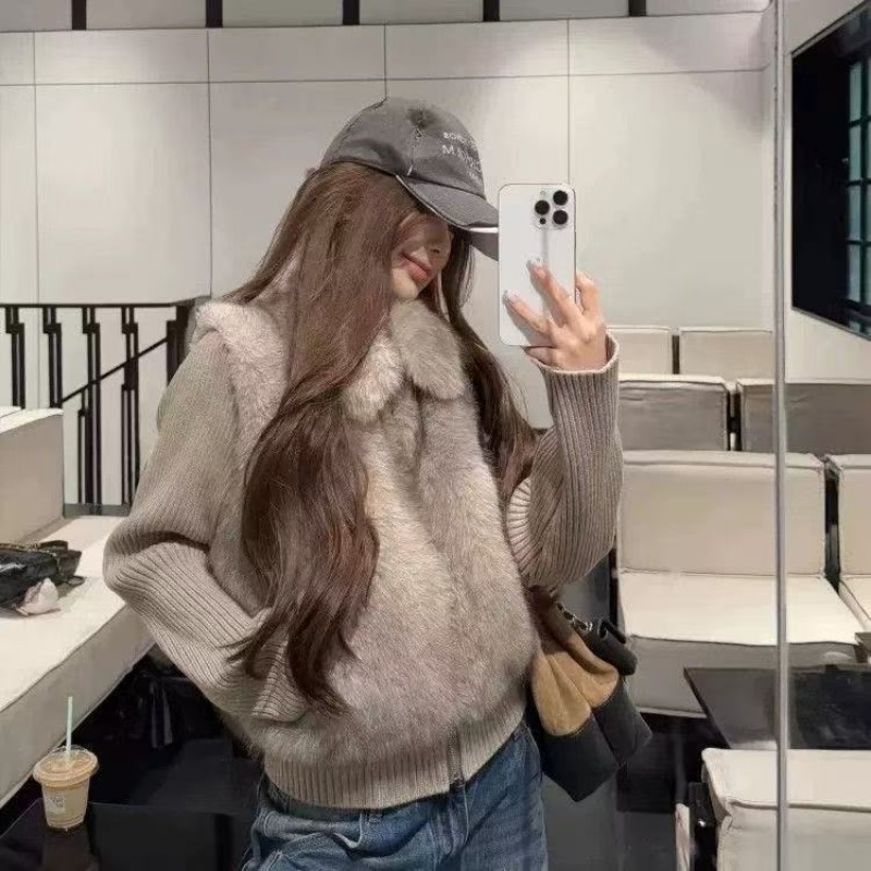 Winter Faux Fur Jacket Women F - Streetwear Brand Clothing 评论和价格