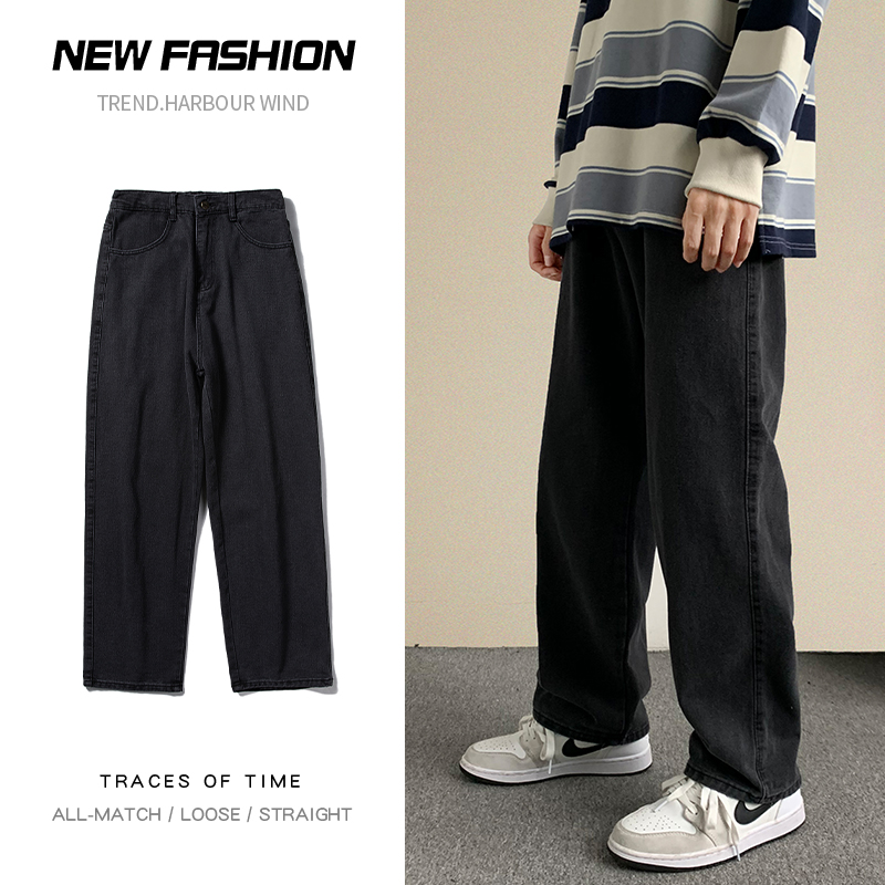 New Streetwear Baggy Jeans Men - Streetwear Brand Denim 评论和价格