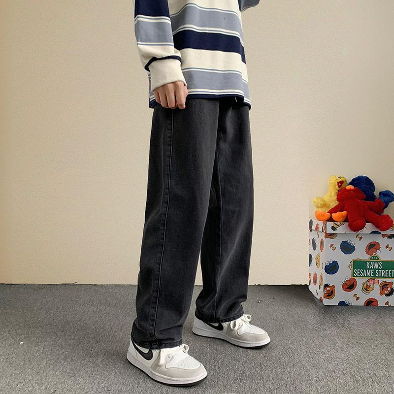 New Streetwear Baggy Jeans Men - Streetwear Brand Denim 评论和价格